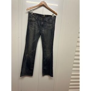 7 for All Mankind Boot Cut Blue Jeans Cut #716456 Size 30 Pre-owned